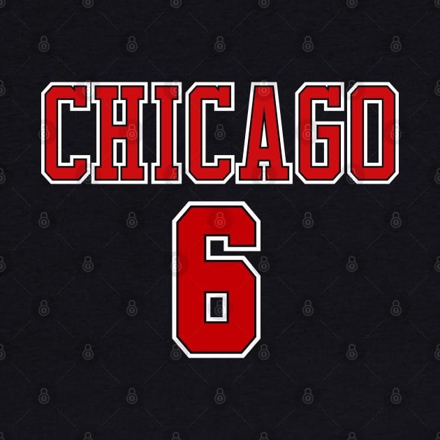 Chicago Basketball no.6 by Buff Geeks Art